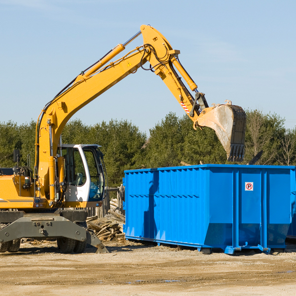 can i request a rental extension for a residential dumpster in Bradyville